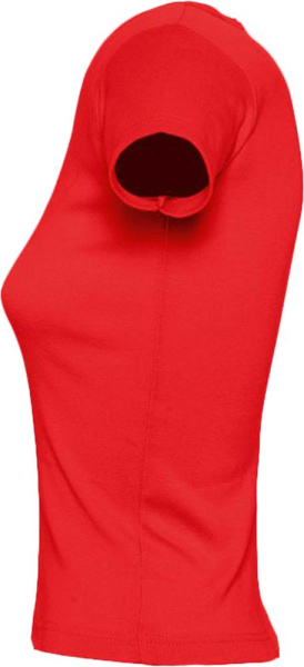Футболка женская с круглым вырезом Lady 220 красная, S–L