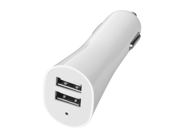 Подарочный набор с автовизиткой и USB адаптером, Цвет белый