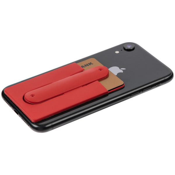 Чехол для карты на телефон Carver, красный, 5,7х9,6х0,5 см