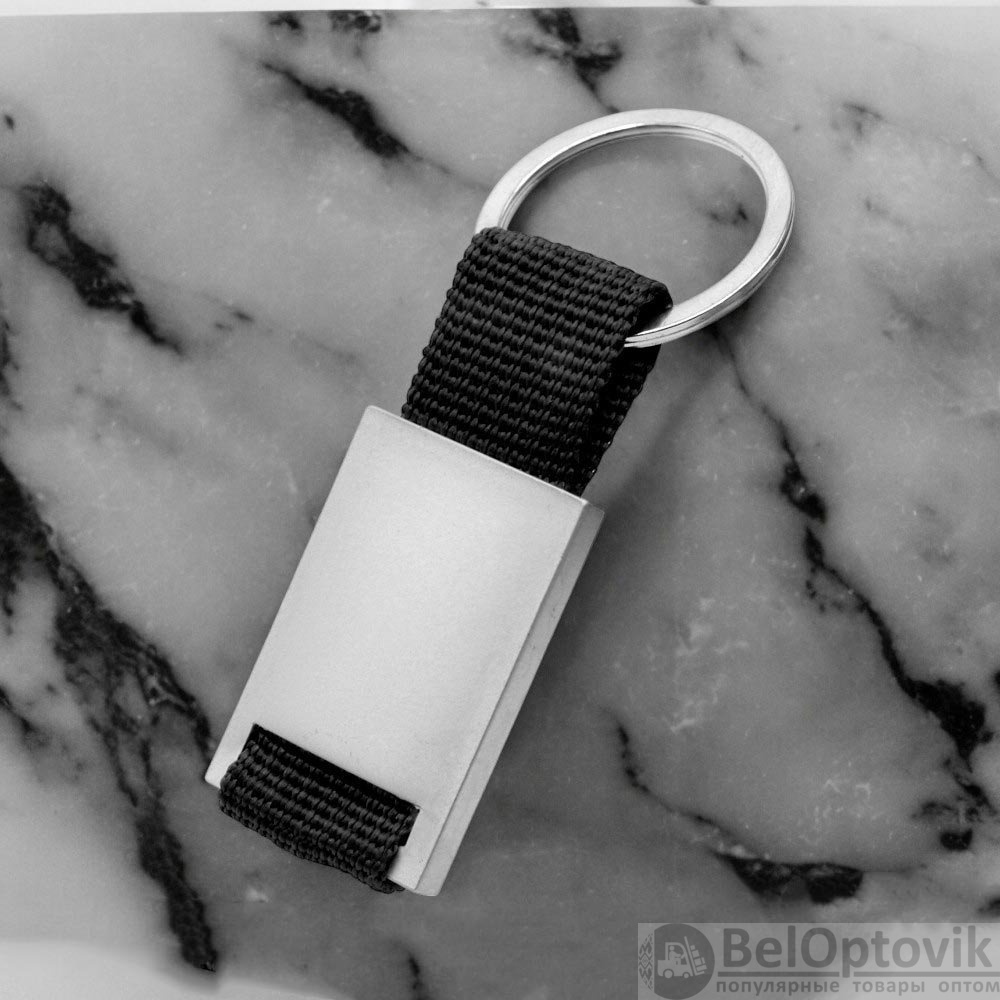 Брелок текстильный с алюминиеовй вставкой Typpo