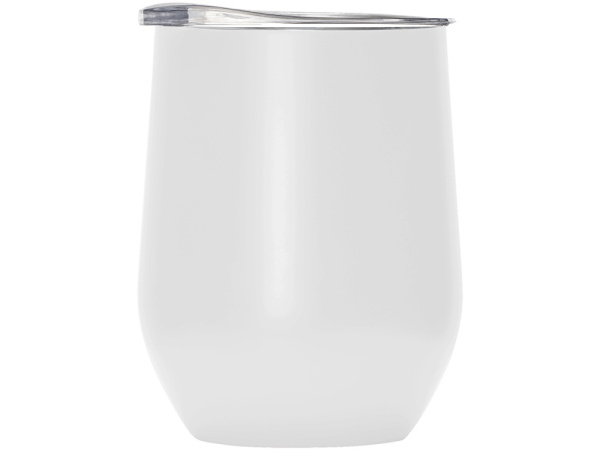 Вакуумная термокружка «Sense», непротекаемая крышка, крафтовая упаковка, Цвет белый