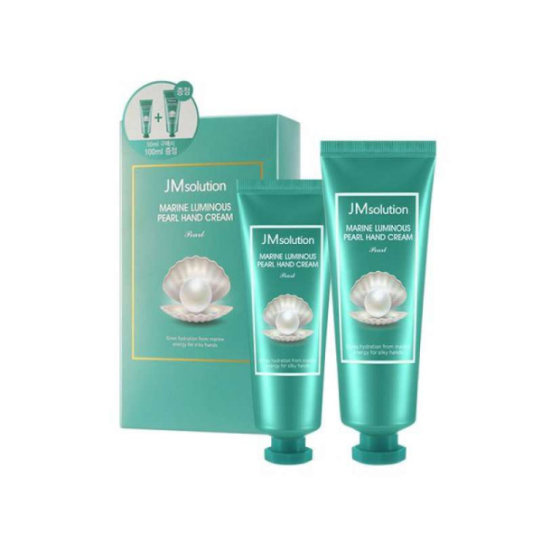 Набор подарочный: Крем для рук JM Solution Hand Cream 50 ml + 100 ml С морским коллагеном Marine Lum