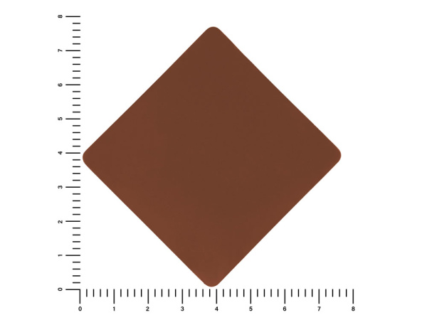 Патч «Ромб», soft-touch, Цвет коричневый