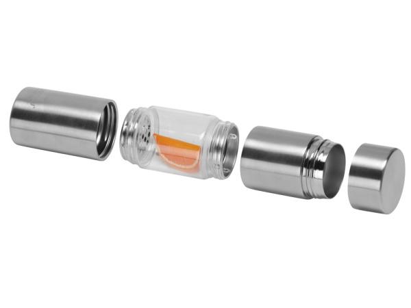 Бутылка для воды «FLAVOUR U SEE», Цвет серебристый