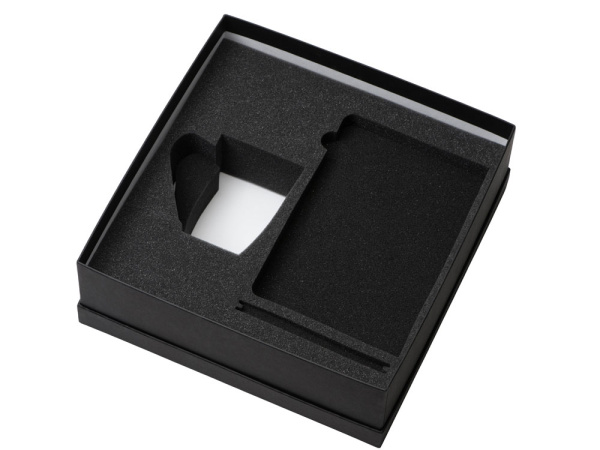 Подарочный набор «COLOR IT» с блокнотом, ручкой и кружкой, Размер магнитная обложка, Цвет черный