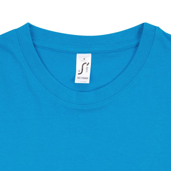 Футболка унисекс Regent 150, ярко-бирюзовая, XXS–3XL