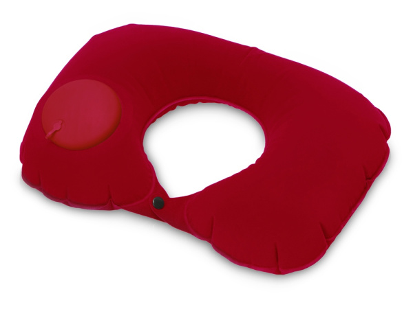 Подушка для путешествия с помпой «Push», Цвет красный