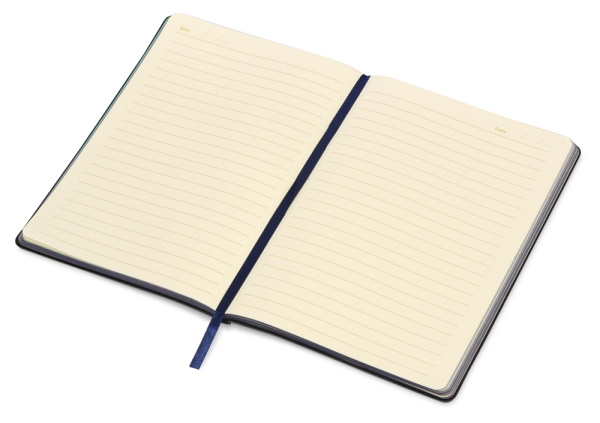 Блокнот А5 «Fabrizio», 80 листов, с цветным срезом, Цвет темно-синий