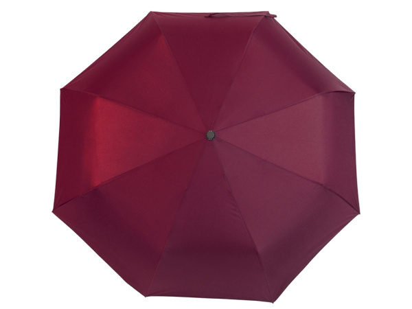 Зонт-полуавтомат складной «Roof» с куполом из переработанного пластика, Цвет красный бургунди