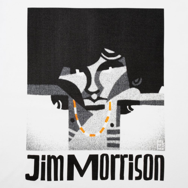 Футболка «Меламед. Jim Morrison», белая, S–XXL