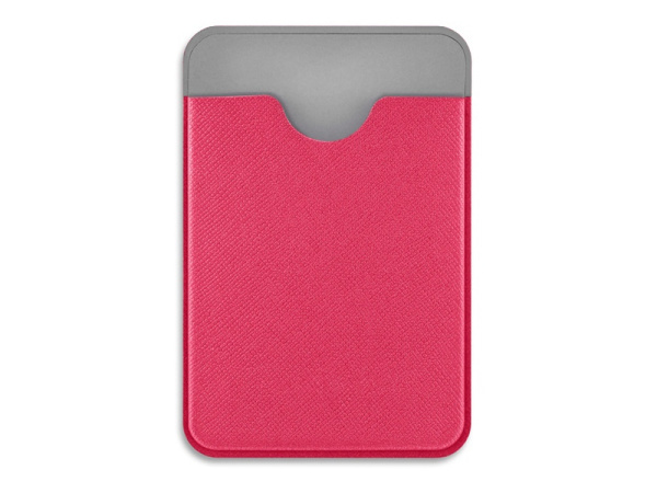 Картхолдер с креплением на телефон «Favor», Цвет фуксия