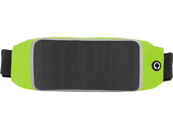 Сумка на пояс «Спринт», Цвет зеленое яблоко/черный/прозрачный
