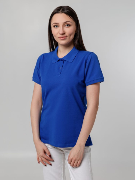 Рубашка поло женская Virma Stretch Lady, ярко-синяя, S–XL