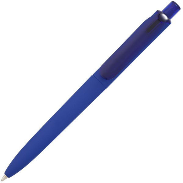 Ручка шариковая Prodir DS8 PRR-T Soft Touch, синяя, 14х1,1 см