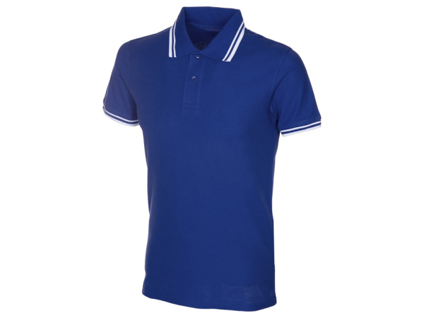 Рубашка поло "Erie" мужская, Размер XL, Цвет синий классический/белый
