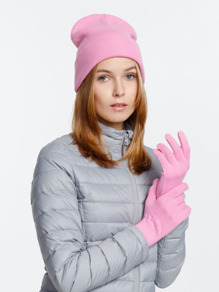 Перчатки Urban Flow, пыльно-розовые, S/M, L/XL