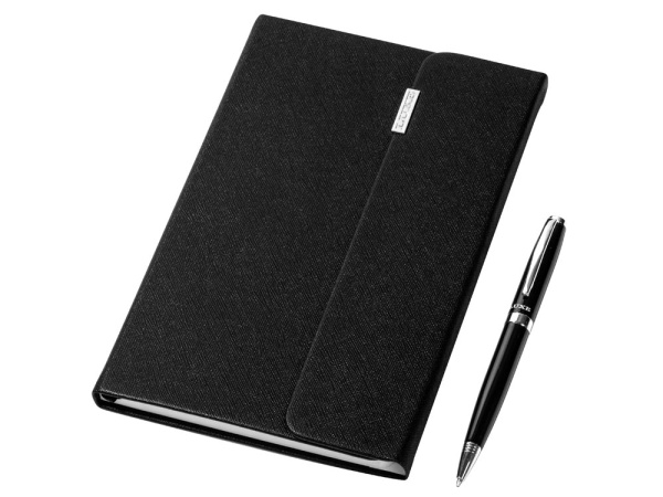 Подарочный набор «Tactical Dark»: блокнот А5, ручка шариковая, Цвет черный