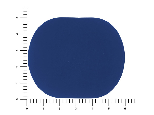 Патч «Овал», soft-touch, Цвет синий