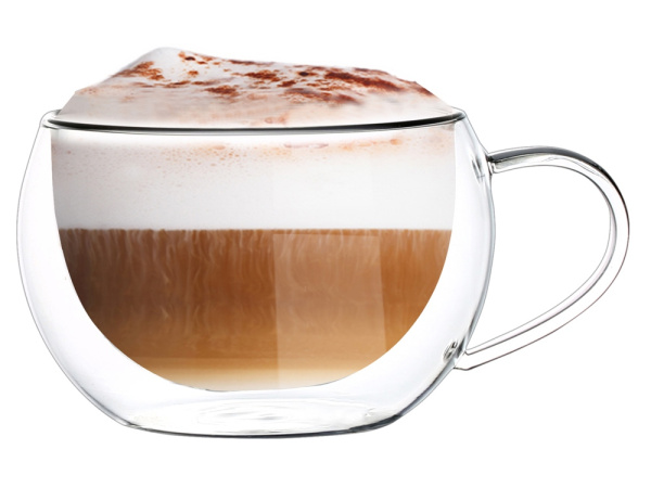 Чашка с двойными стенками «Floral», Цвет прозрачный