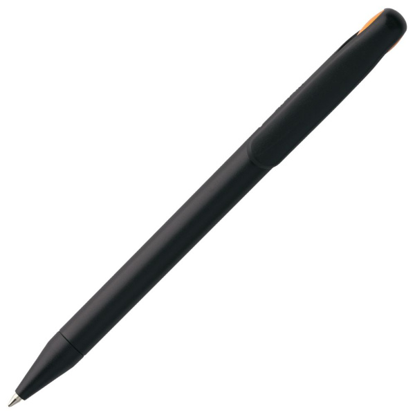 Ручка шариковая Prodir DS1 TMM Dot, черная с оранжевым, 14х1,1 см
