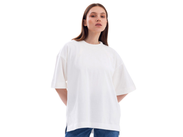 Футболка оверсайз «Beta.01» унисекс, Размер XL-2XL, Цвет молочный