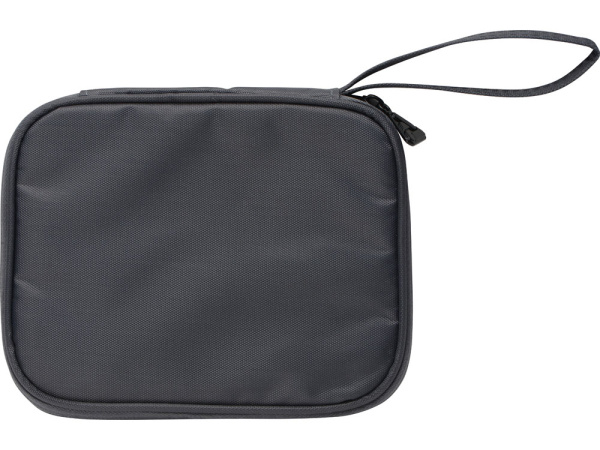 Подарочный набор с ручкой и повербанком «Nathom», Цвет темно-серый