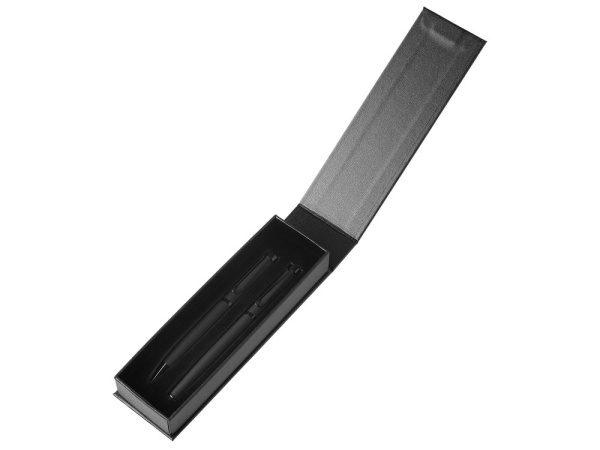 Подарочный набор из 2-х ручек «Black Lama» soft-touch, Цвет черный