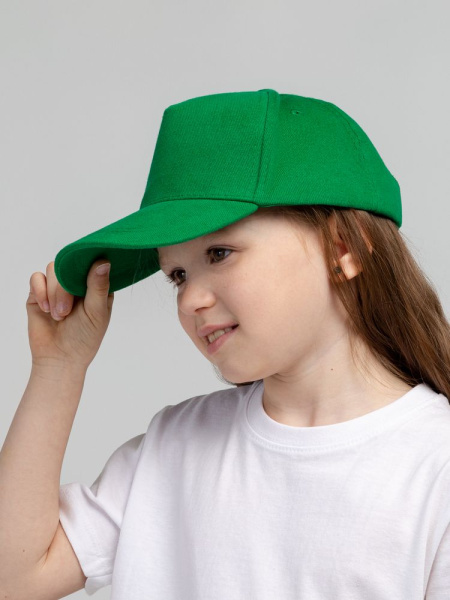 Бейсболка детская Standard Kids, зеленая, 52-54