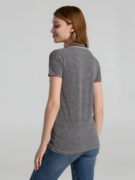 Рубашка поло женская Paname Women, черный меланж, S–XXL
