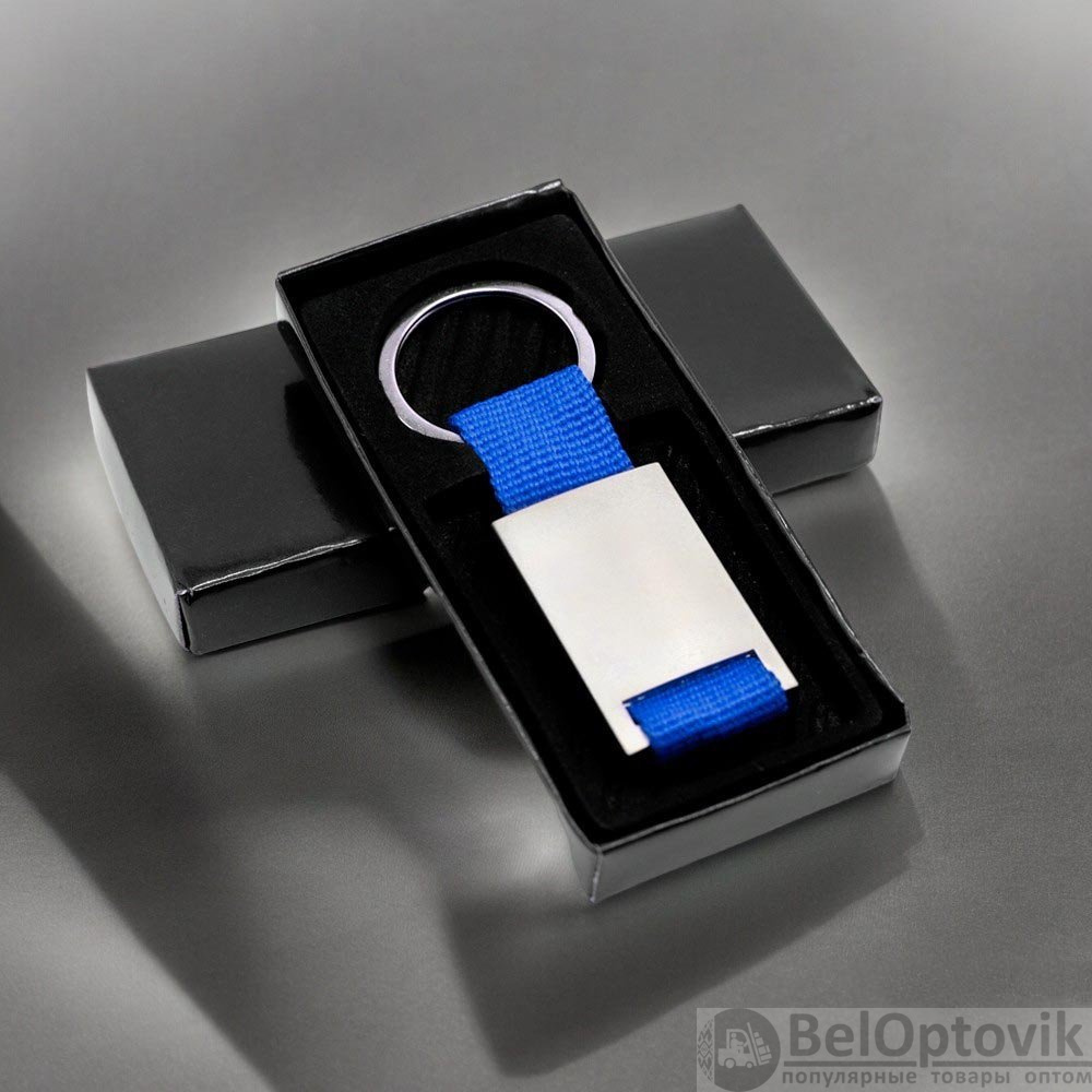 Брелок текстильный с алюминиеовй вставкой Typpo