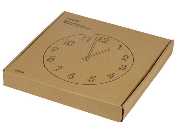 Настенные часы из бамбука «Celeste», Цвет натуральный