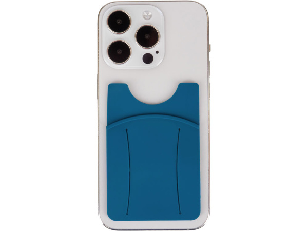 Картхолдер для телефона с держателем «Trighold», Цвет сине-зеленый