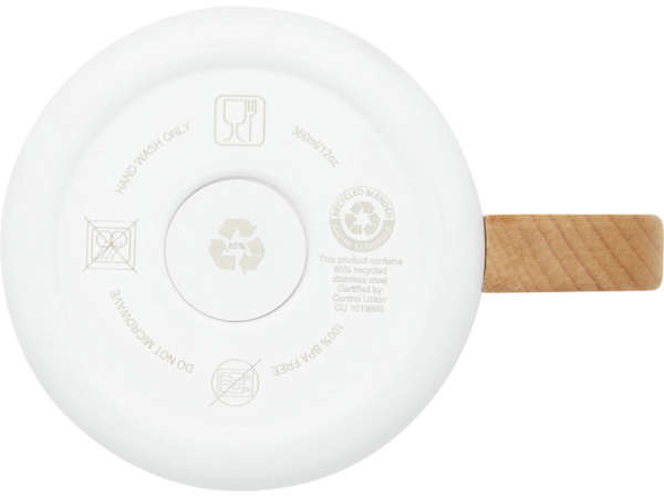 Кружка «Bjorn» с медной вакуумной изоляцией, 360 мл, Цвет белый, натуральный