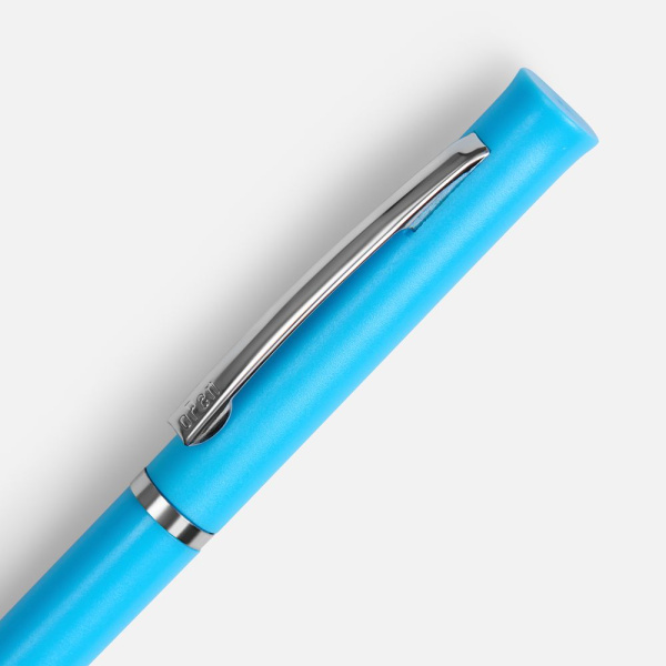 Ручка шариковая Euro Chrome, голубая, 13,3х0,8 см