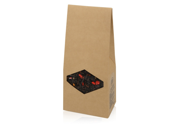 Подарочный набор с зонтом и термобутылкой в шопере, Цвет черный