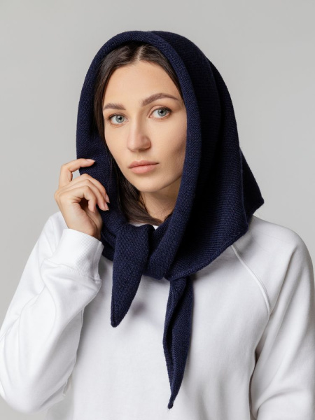 Косынка Dalia, темно-синяя, 50х125 см