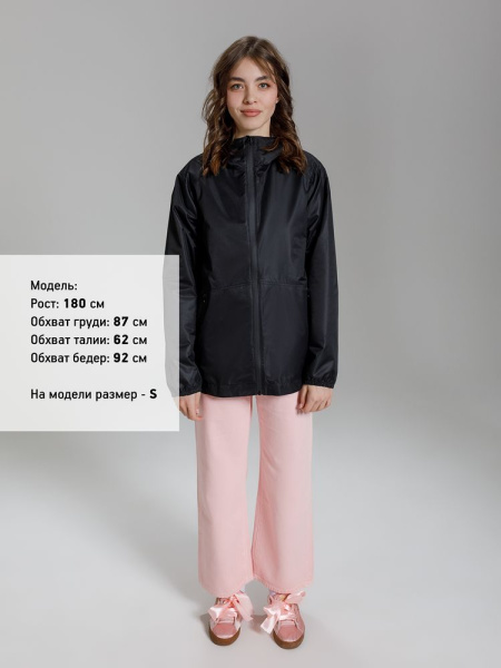 Куртка унисекс Nordvind WR, черная, S–XXL