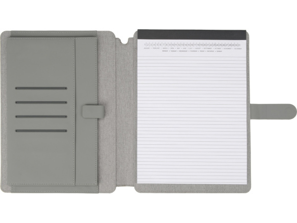 Папка для документов «Kadeo» с блокнотом, Цвет светло-серый