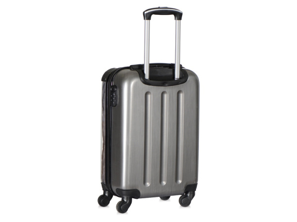Чемодан прозрачный «Visit»  со сменной вставкой, Цвет серый/прозрачный