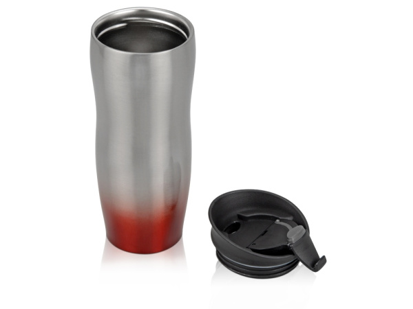 Термокружка «Порт Дю Солей», Цвет серебристый/красный