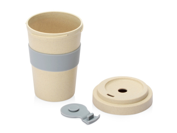 Стакан из пшеничного волокна «Flava», Цвет бежевый/серый