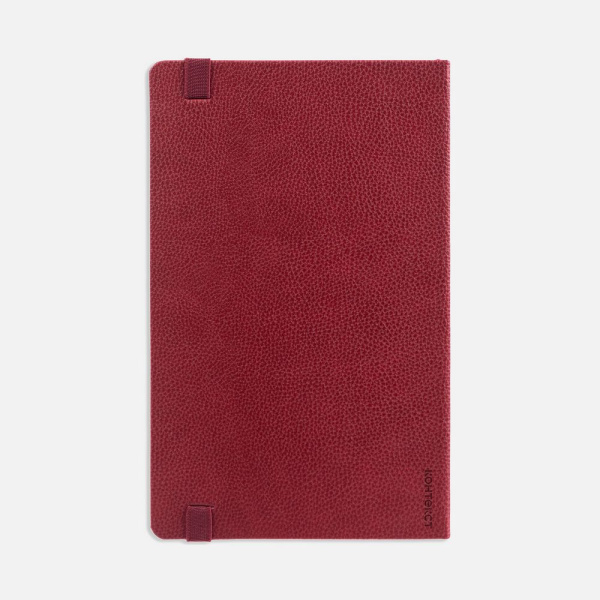 Ежедневник Nova Round, недатированный, красный, 13х21х1,7 см