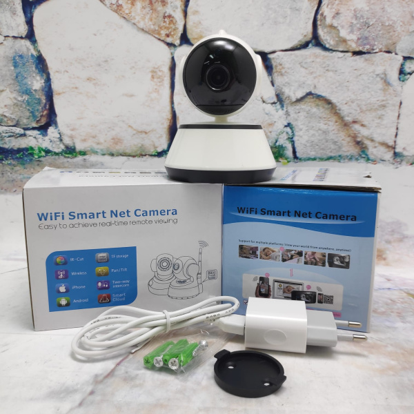 Беспроводная поворотная Wi-Fi камера видеонаблюдения Wifi Smart Net Camera модель CESH20_WH