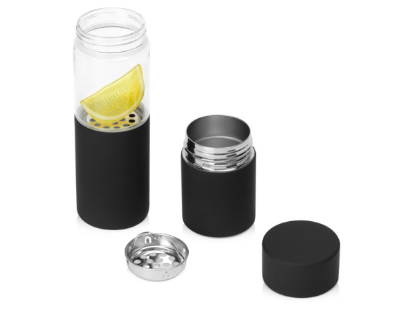 Бутылка для воды «FLAVOUR U SEE», Цвет черный