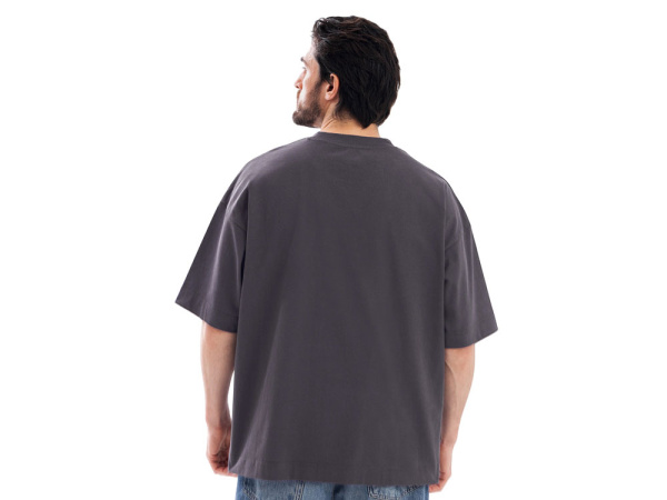 Футболка оверсайз «Beta.01» унисекс, Размер XL-2XL, Цвет темно-серый