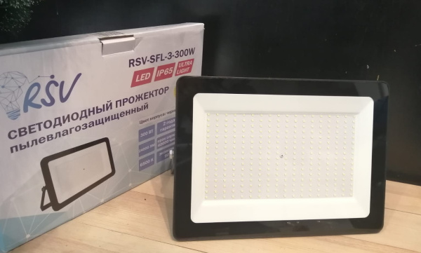 Прожектор светодиодный RSV-SFL-LED Light 300W 6500К 24000Lm 220В IP65