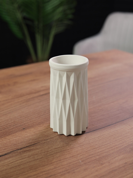 Оригами - Ваза для сухоцветов декоративная из гипса, арт. g001016