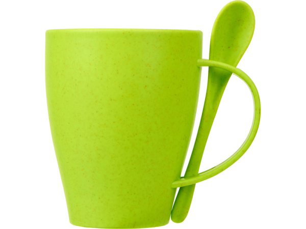 Кружка из пшеничного волокна «Nina», Цвет зеленое яблоко