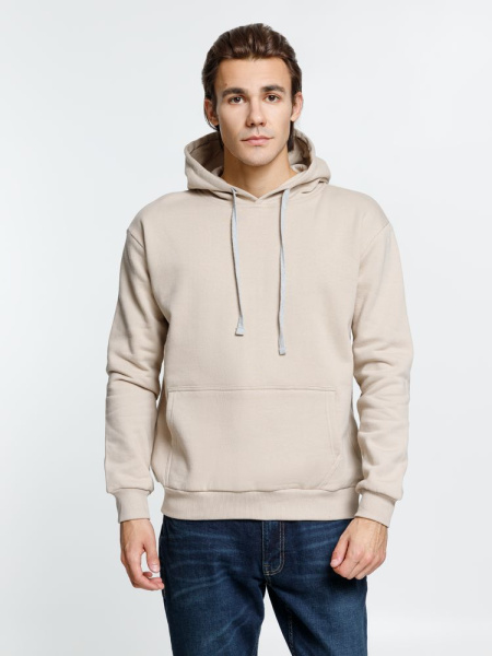 Толстовка с капюшоном Kirenga Heavy, бежевая, XS–4XL