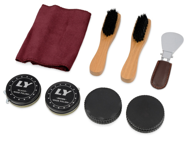 Набор для чистки обуви «Сапфир», Цвет коричневый